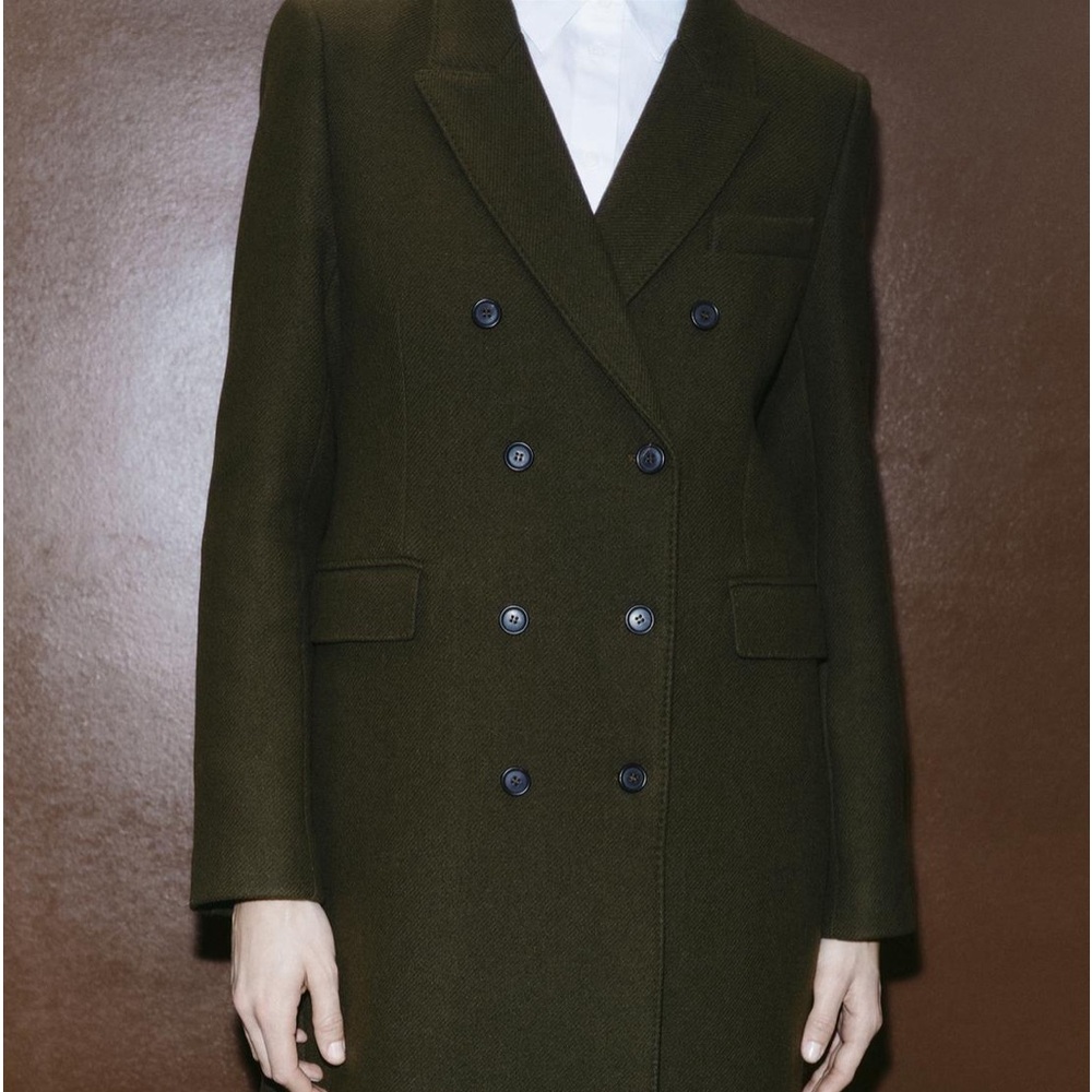 π 2024 ZARA WOOL MANTECO COAT - Picture 7 of 16